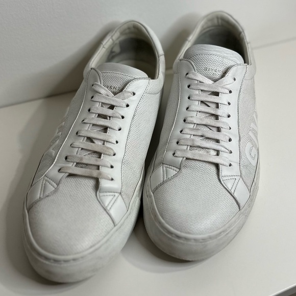 Givenchy Men’s Urban Street Low Embroidered Logo Sneakers White 45 EU 11.5 US - Picture 9 of 15